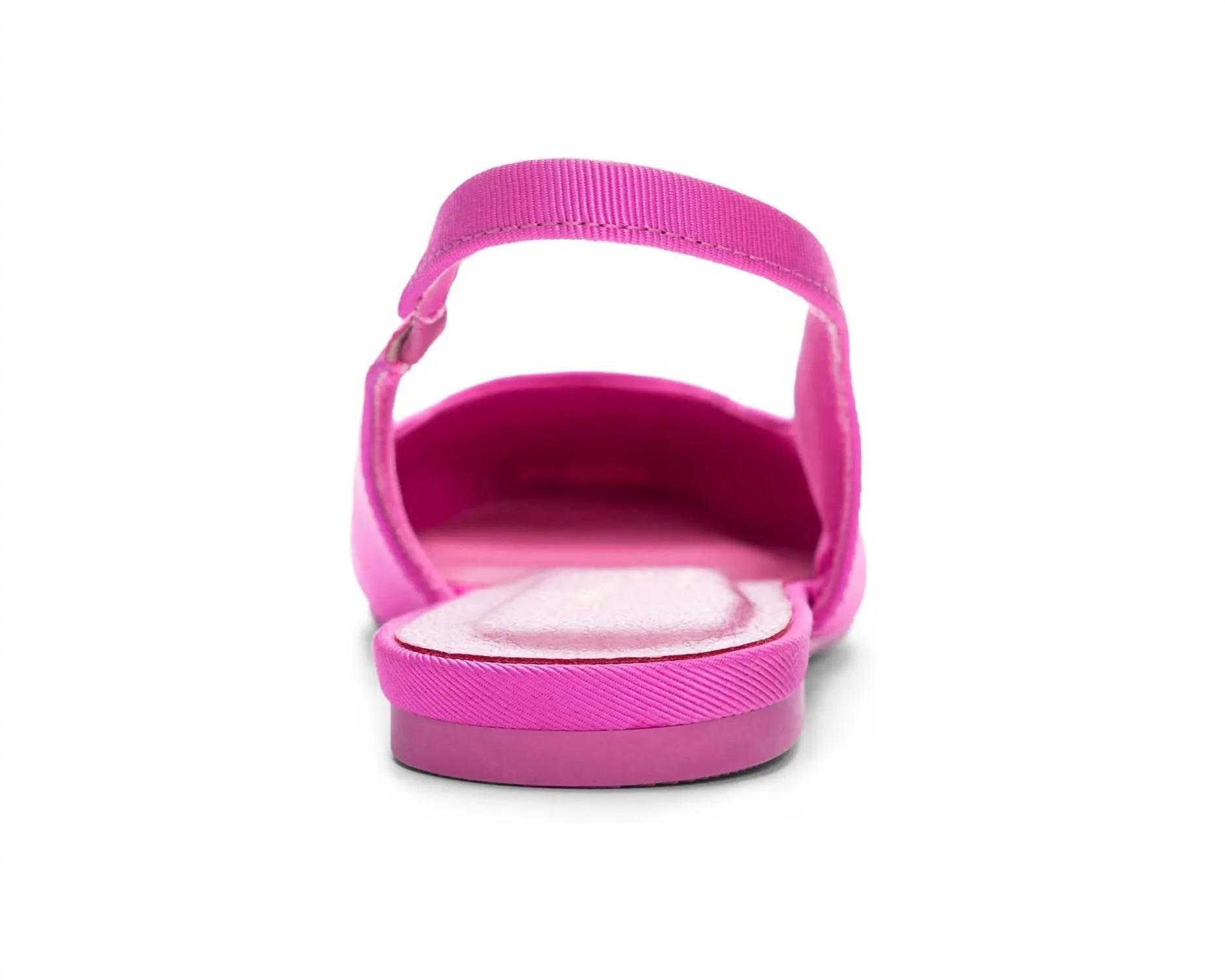 Women's Rhyme Time Flat Shoes - Medium In Bright Pink Fabric