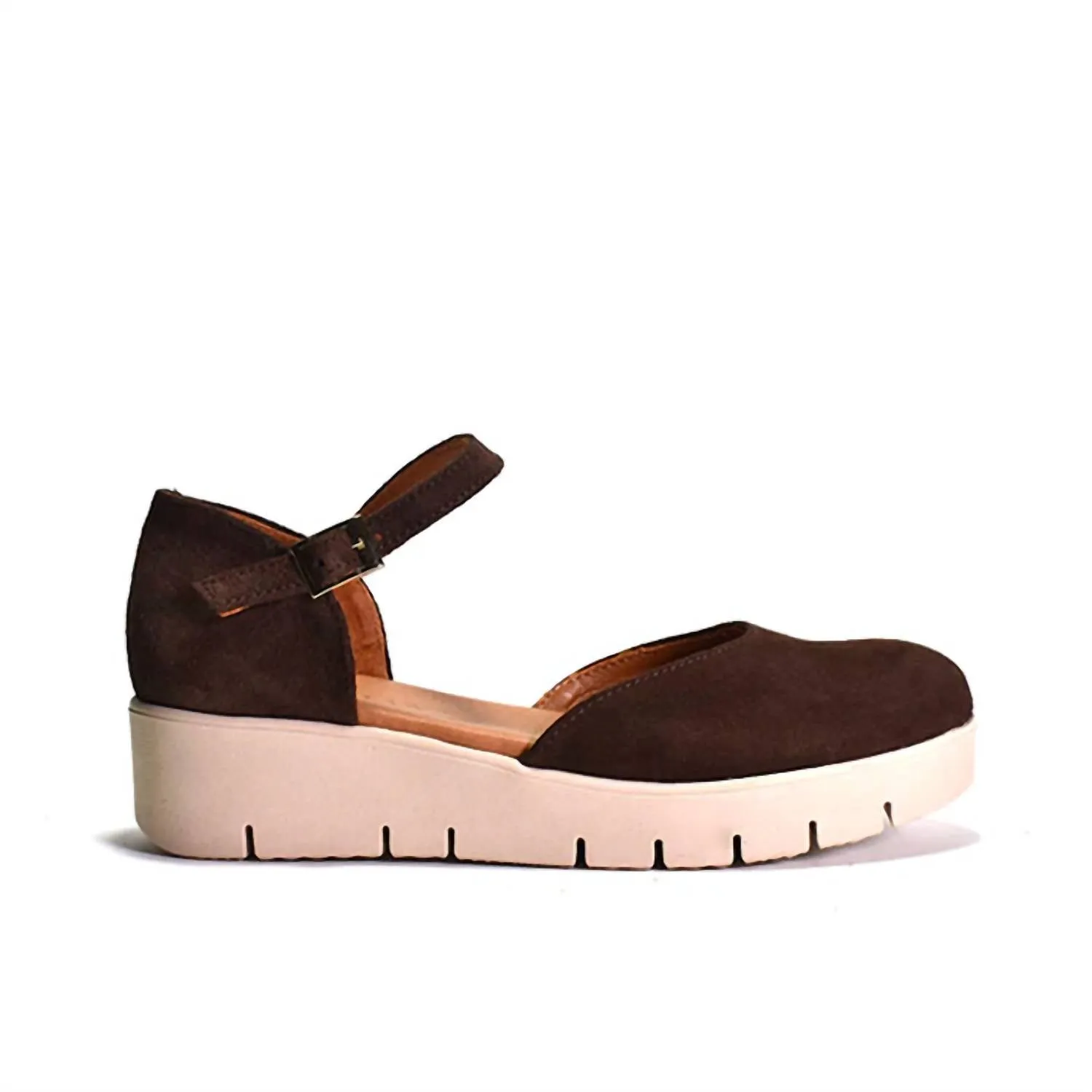 Women's Sandie Platform Pump In Serraje Brown