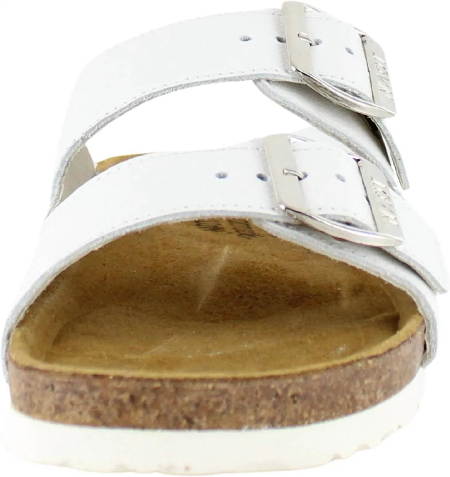 Women's Santa Barbara Leather Sandal In Soft White Leather