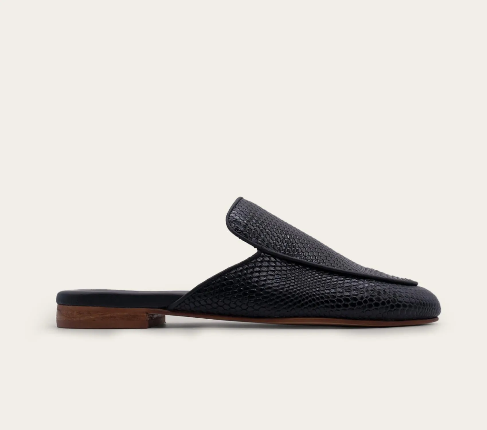 Women's Sardinia Leather Mule In Black