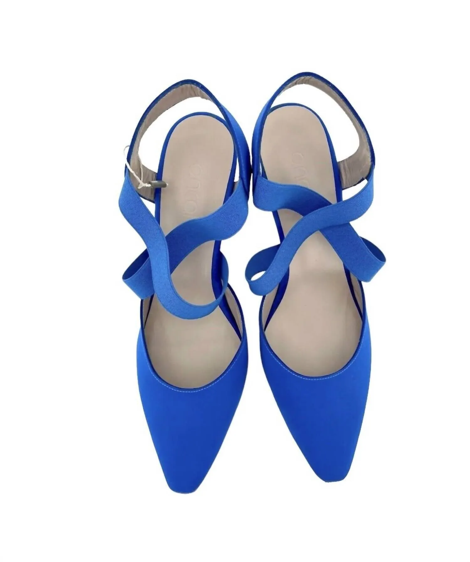 Women's Satin Pointed Toe Pumps Stiletto Heels In Blue