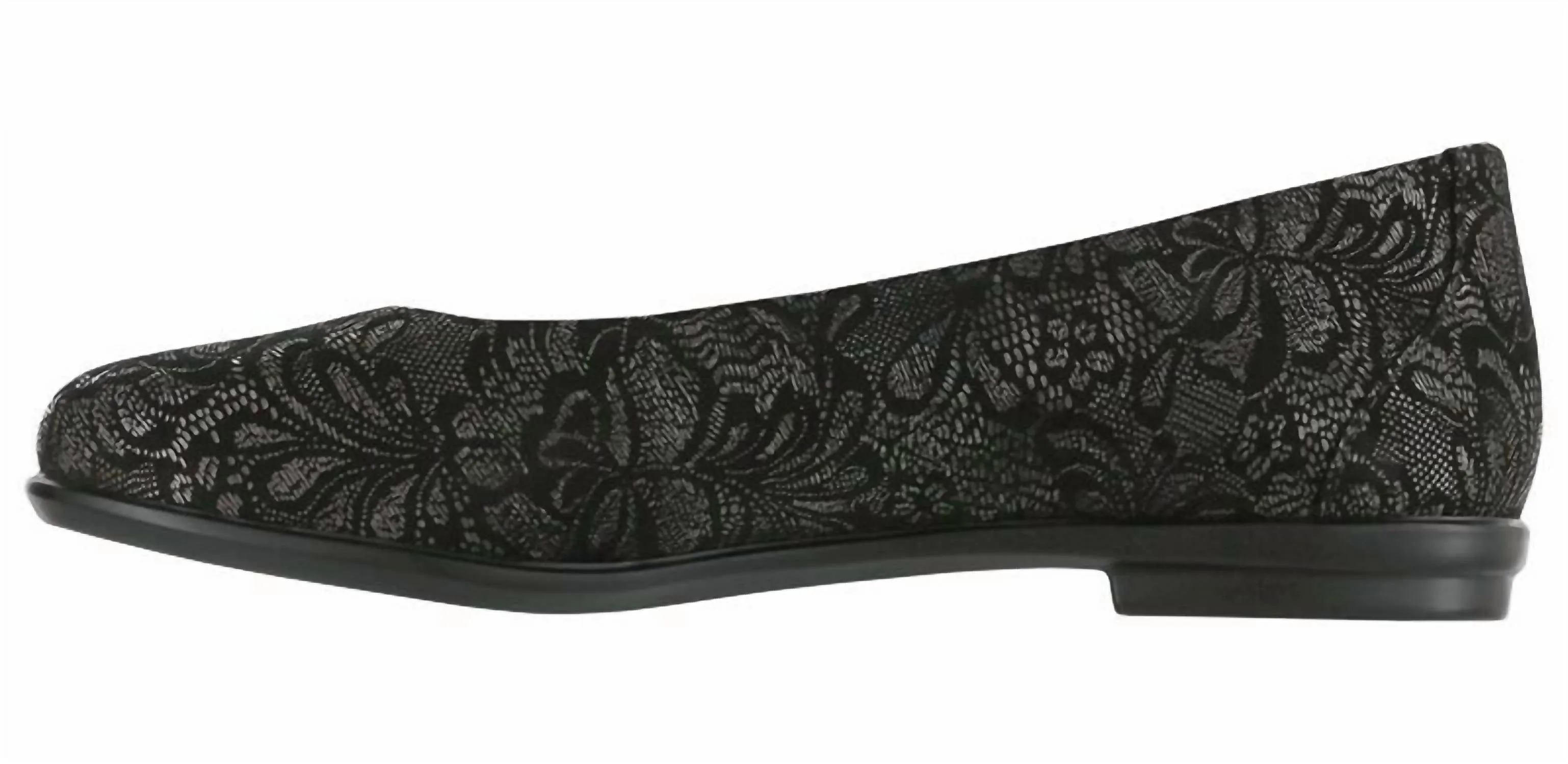 Women's Scenic Ballet Flat Shoes Narrow In Colorblack Lace