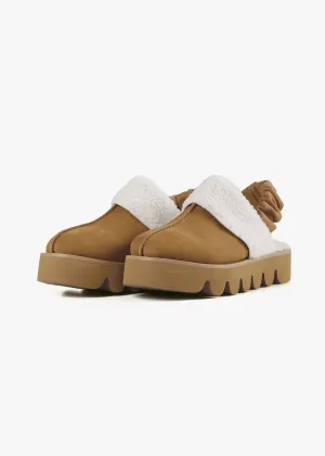 Women's Sherpa Sling Mule In Brown