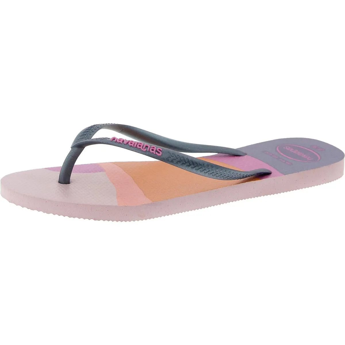 Womens Shimmer Flip-Flops