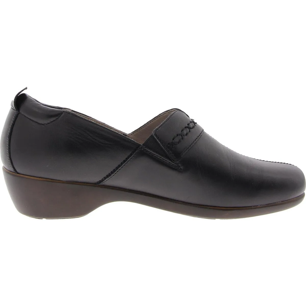 Womens Solid Leather Flat Shoes