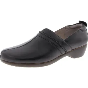 Womens Solid Leather Flat Shoes
