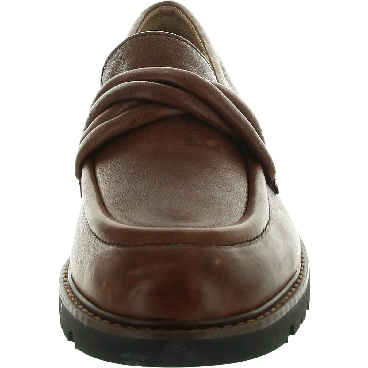 Womens Solid Leather Loafers