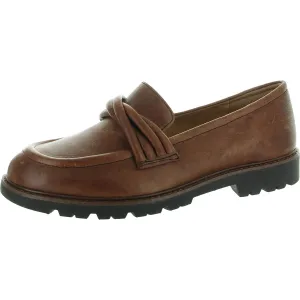 Womens Solid Leather Loafers