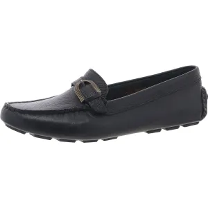 Womens Solid Leather Loafers