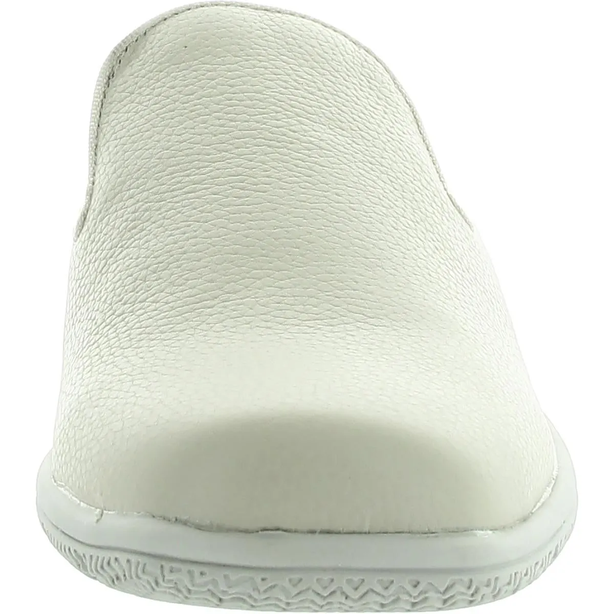 Womens Solid Leather Mules