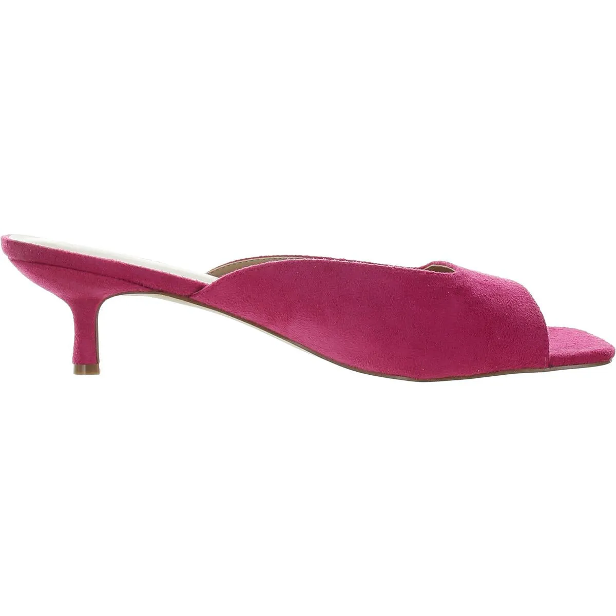 Womens Solid Man Made Kitten Heels