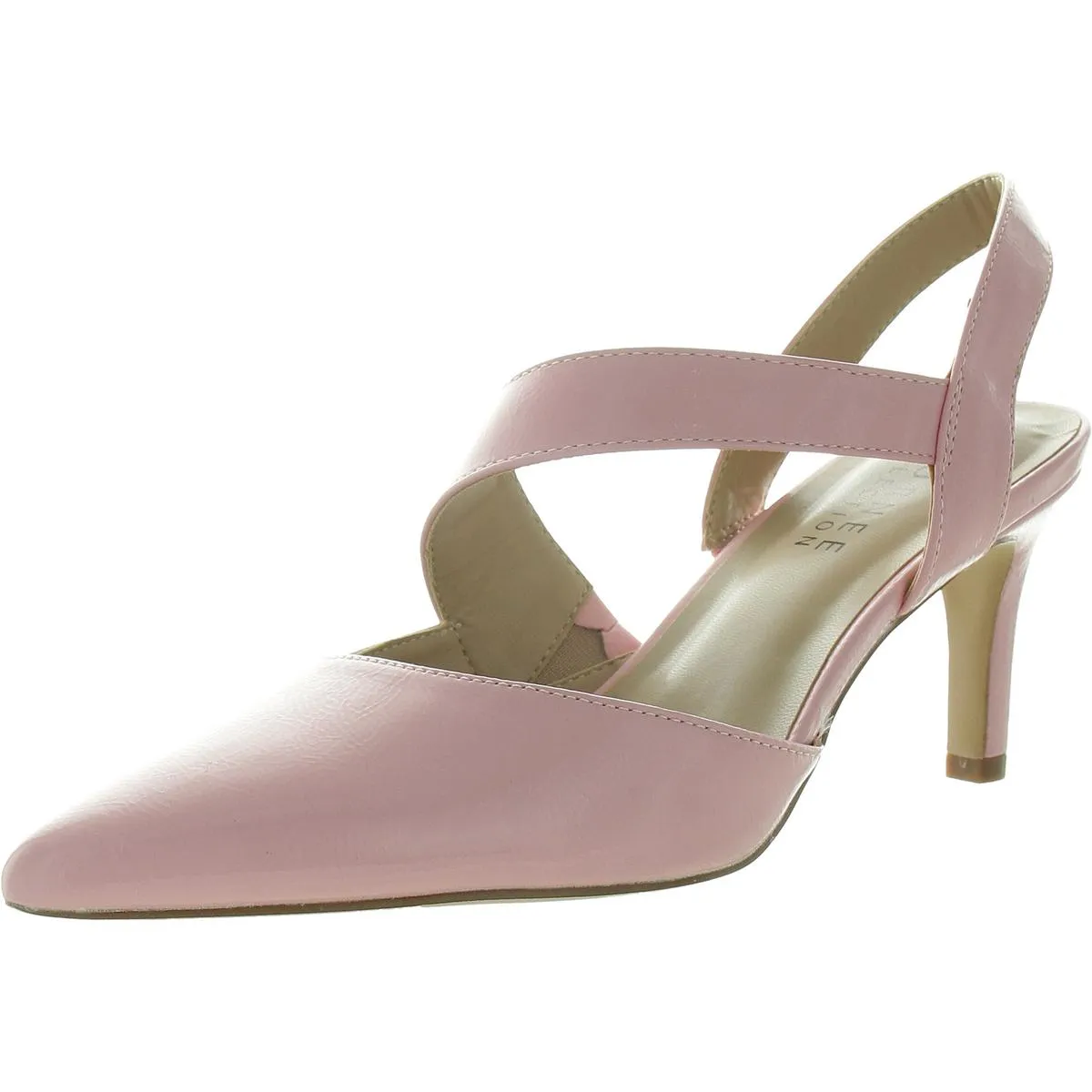 Womens Solid Man Made Pumps