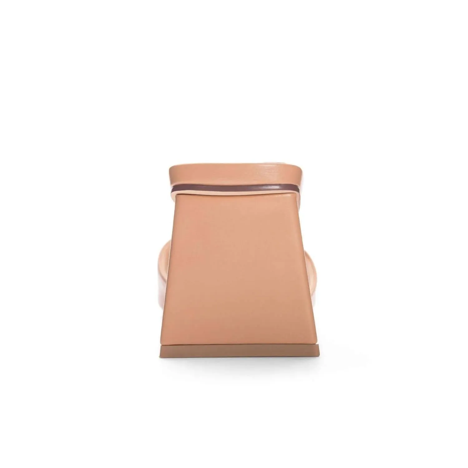 Women's Square Toe Heel In Nude