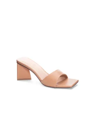 Women's Square Toe Heel In Nude