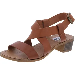 Womens Strappy Block Heel Strappy Sandals