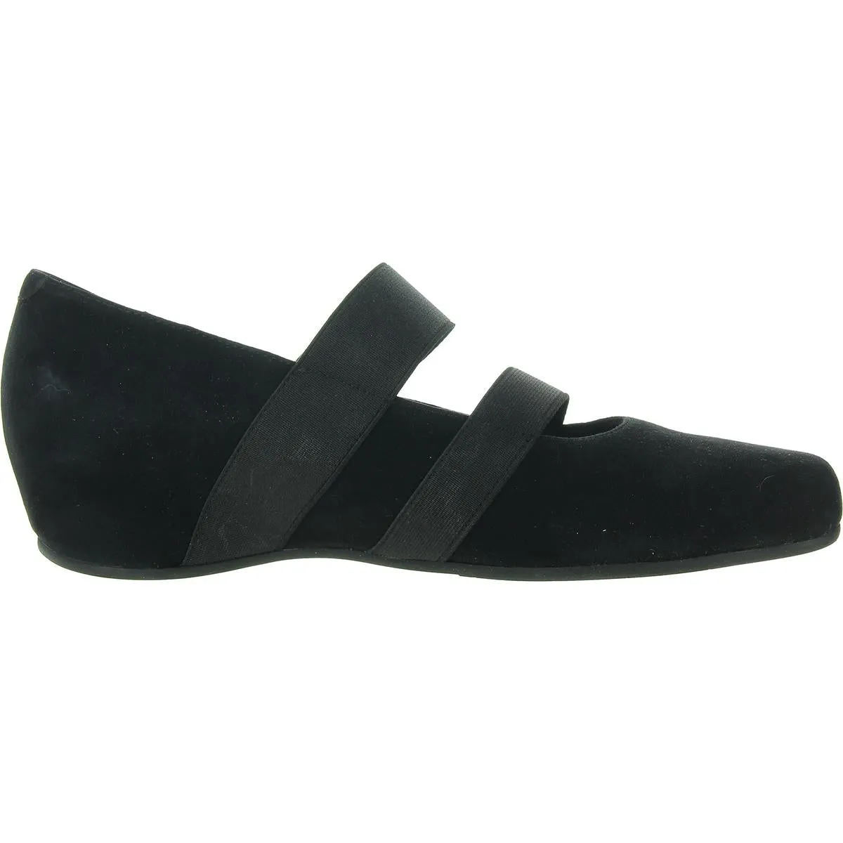 Womens Strappy Faux Suede Wedge Heels