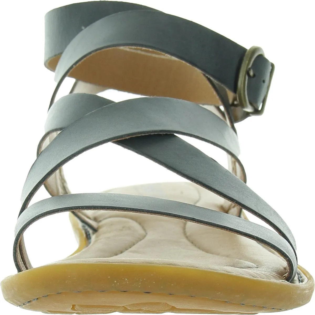 Womens Strappy Leather Ankle Strap