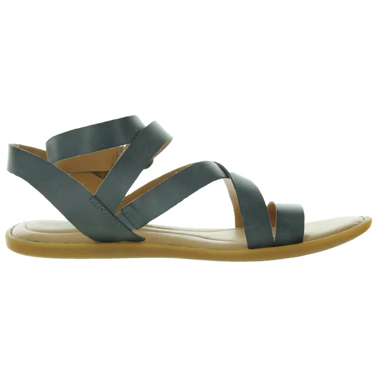 Womens Strappy Leather Ankle Strap