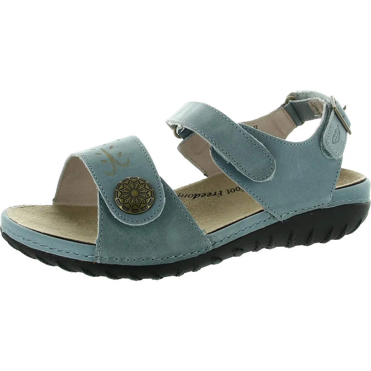 Womens Strappy Leather Strappy Sandals