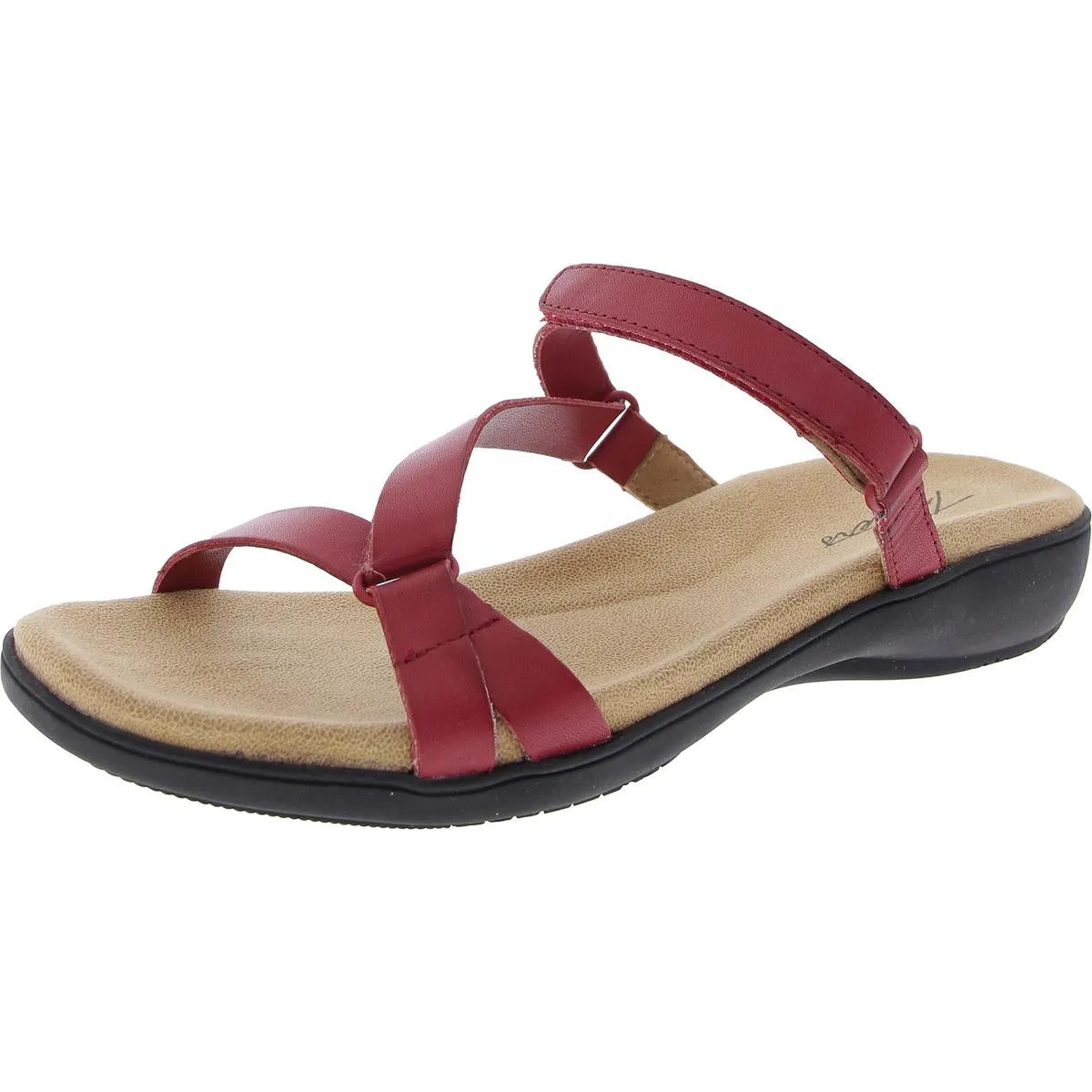 Womens Strappy Slide Sandals