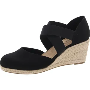 Womens Stretch Canvas Wedge Heels
