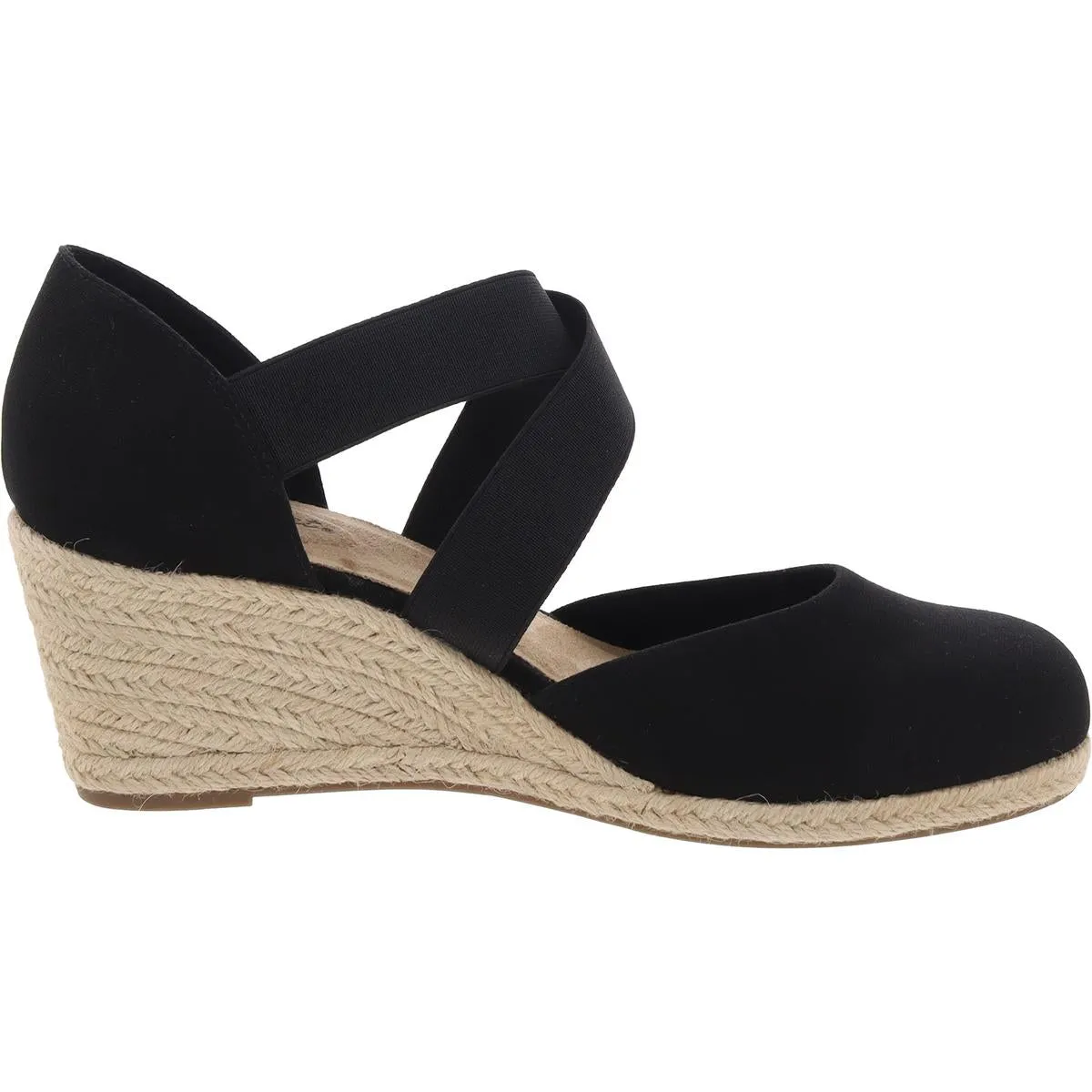 Womens Stretch Canvas Wedge Heels