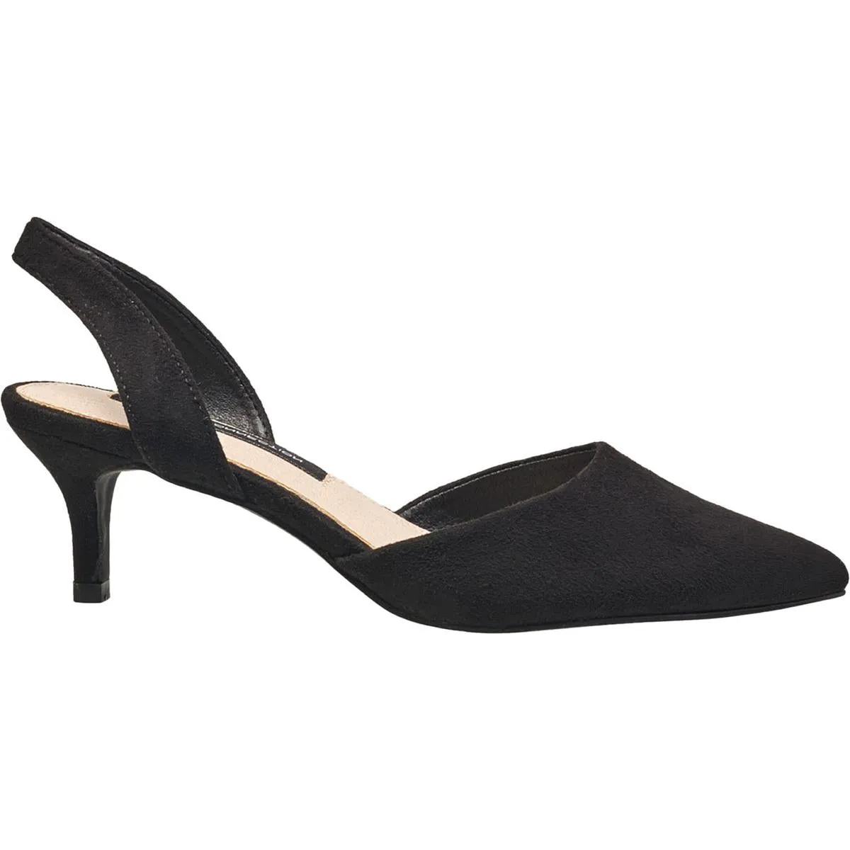 Womens Stretch Manmade Slingback Heels