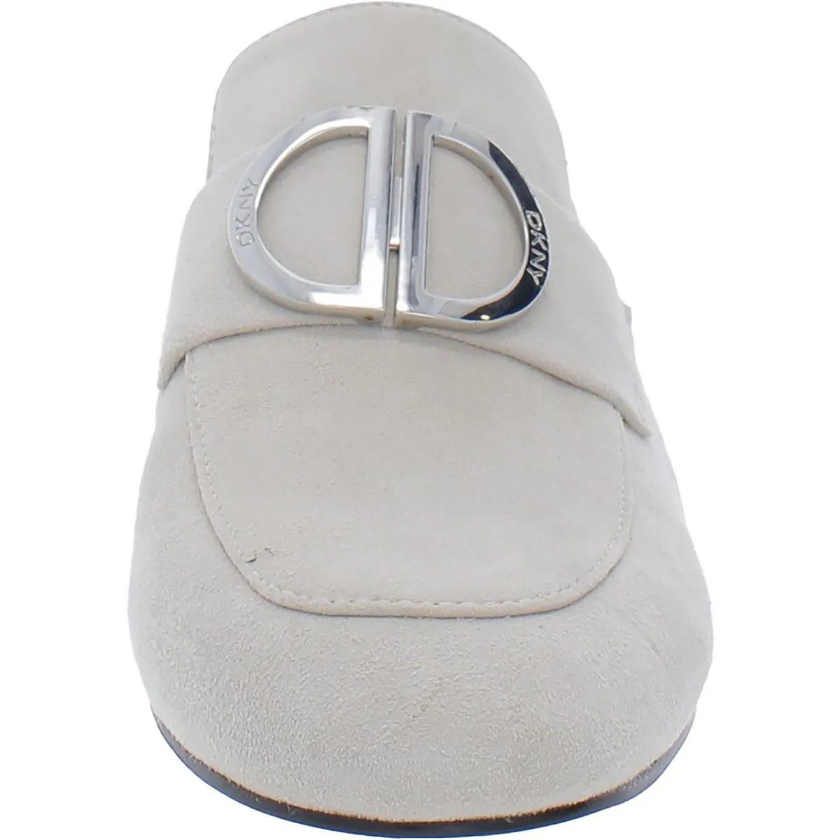 Womens Suede Embellished Mules