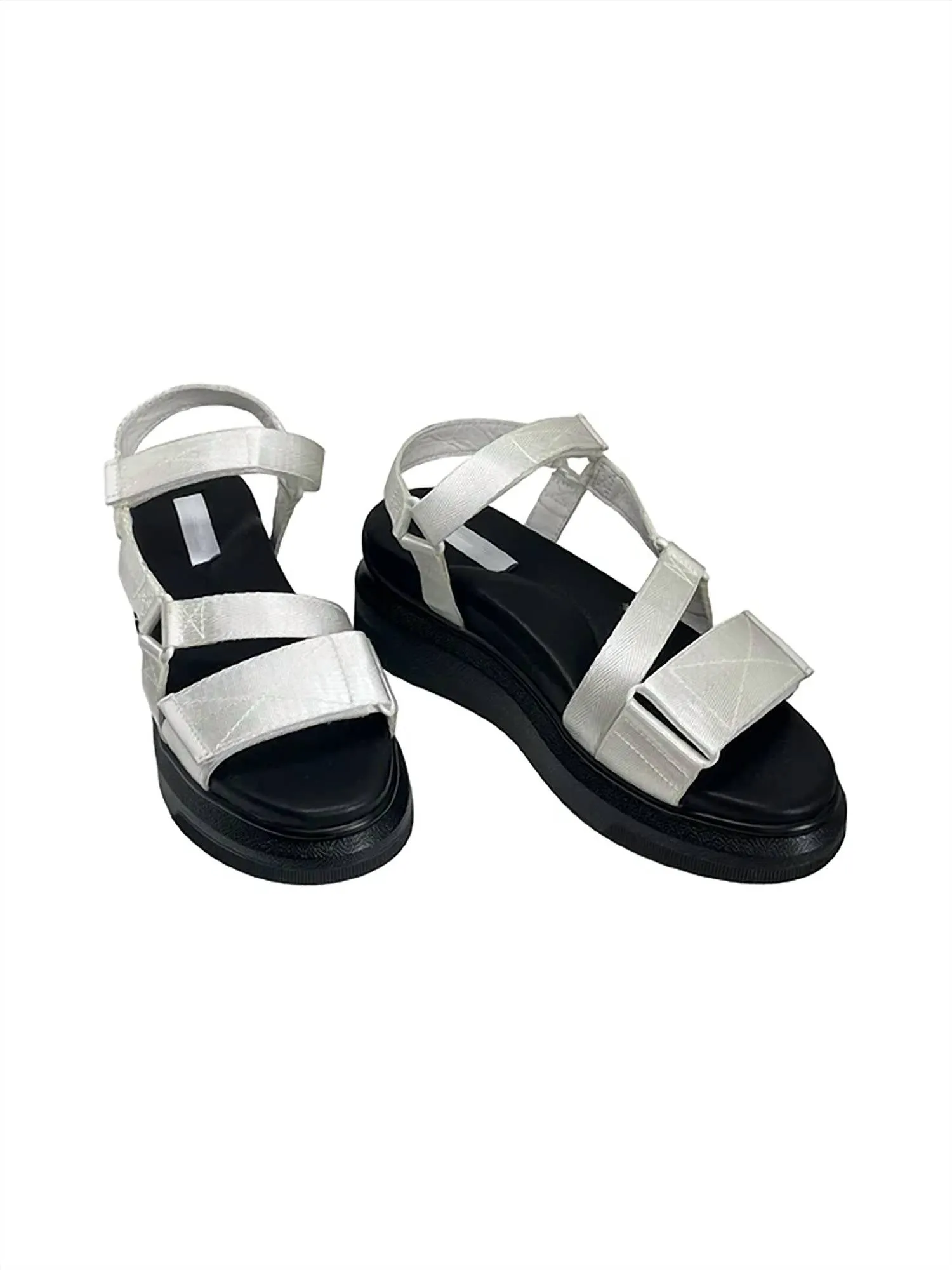 Women's Velcro Sandals In White