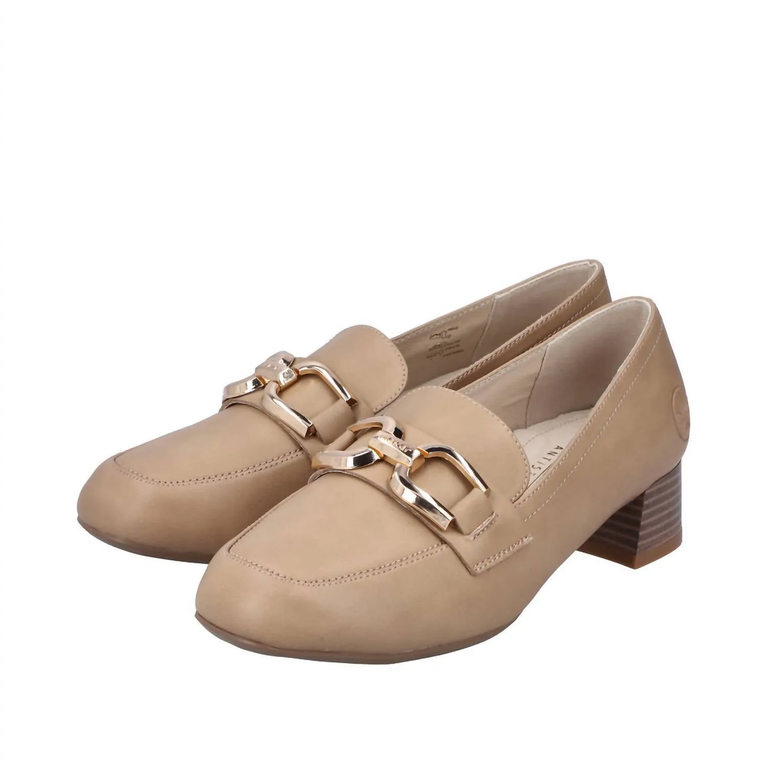 Women's Violet 52 Heeled Loafer In Nude