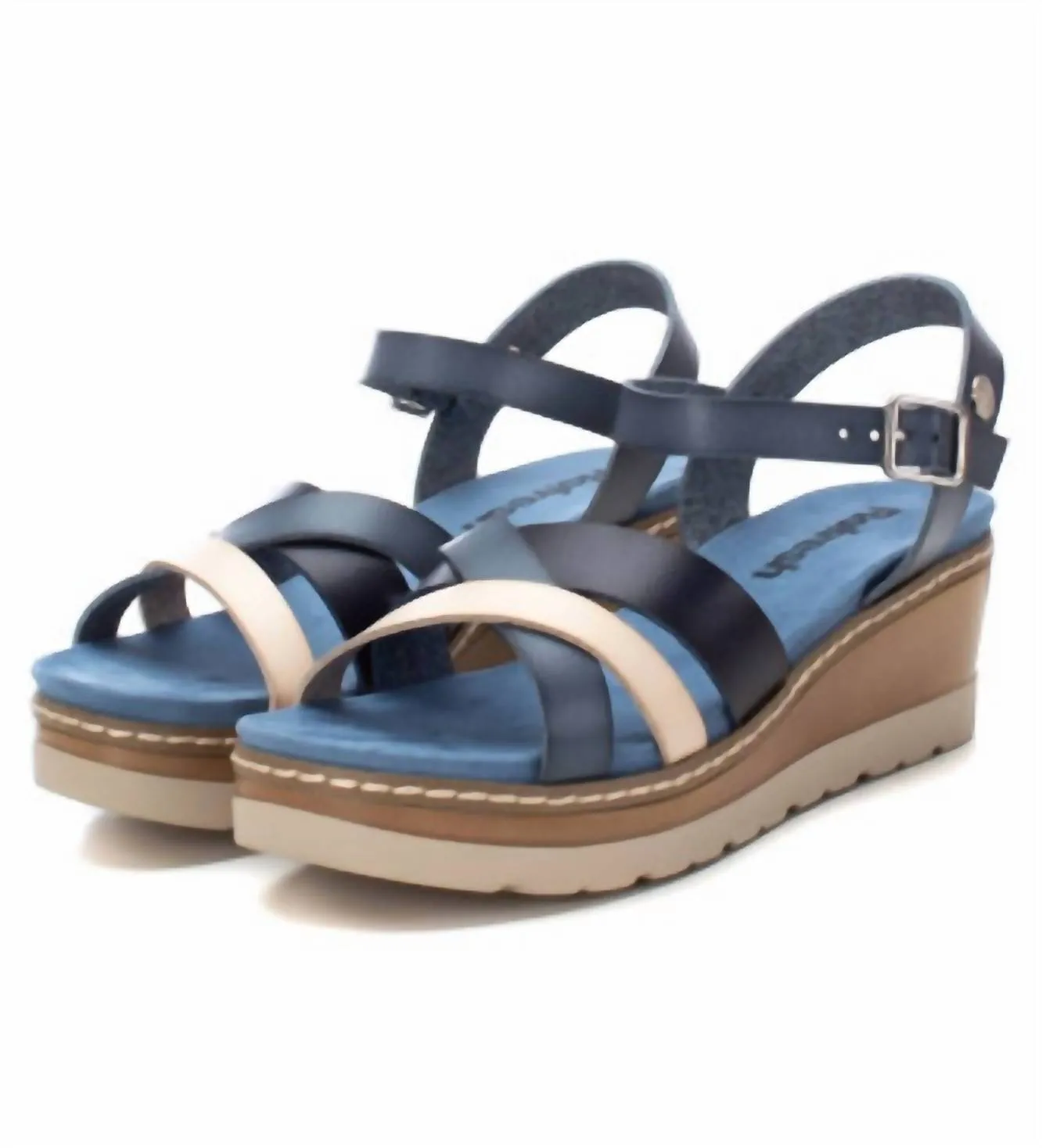 Women's Wedge Sandals In Jeans