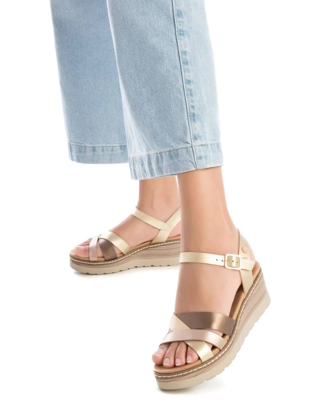 Women's Wedge Strappy Sandals By XTI
