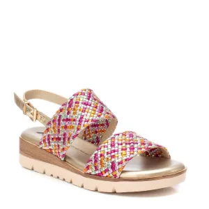 Women's Woven Sandals In Fuchsia