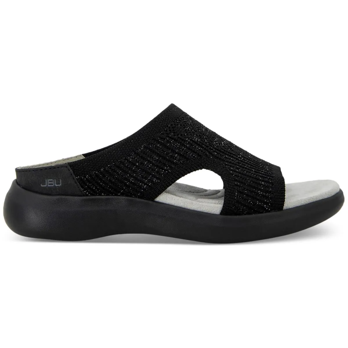 Womens Woven Shimmer Slide Sandals