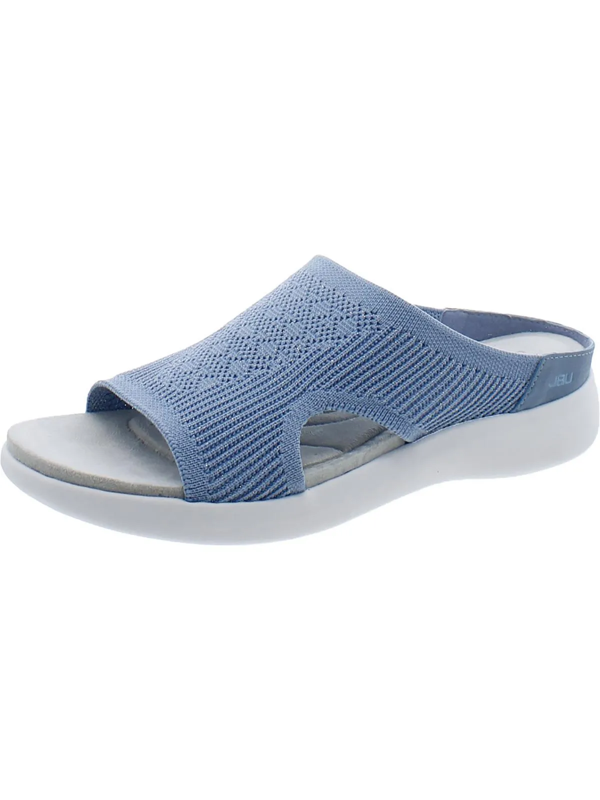 Womens Woven Shimmer Slide Sandals