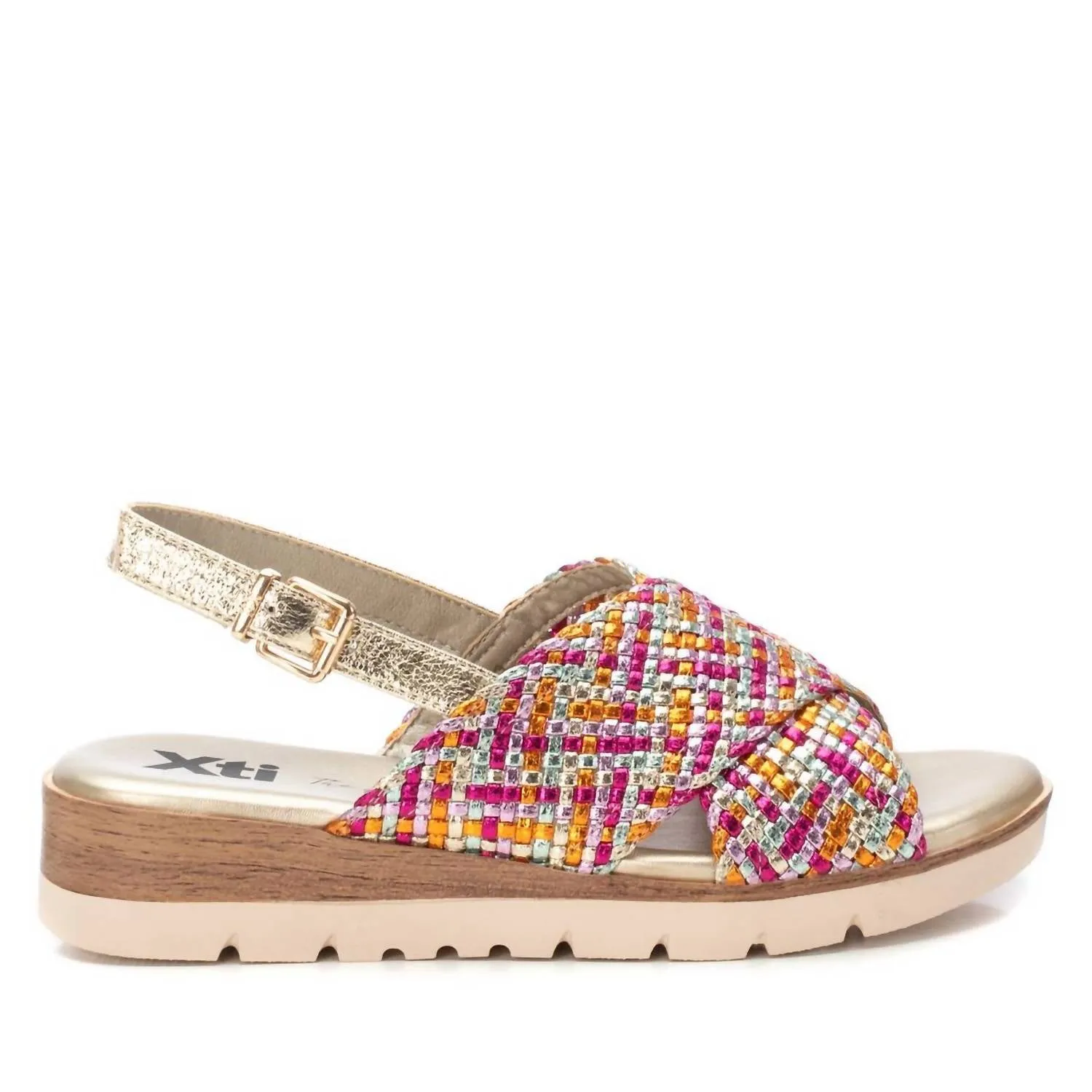 Women's Woven Slingback Sandals In Fucsia