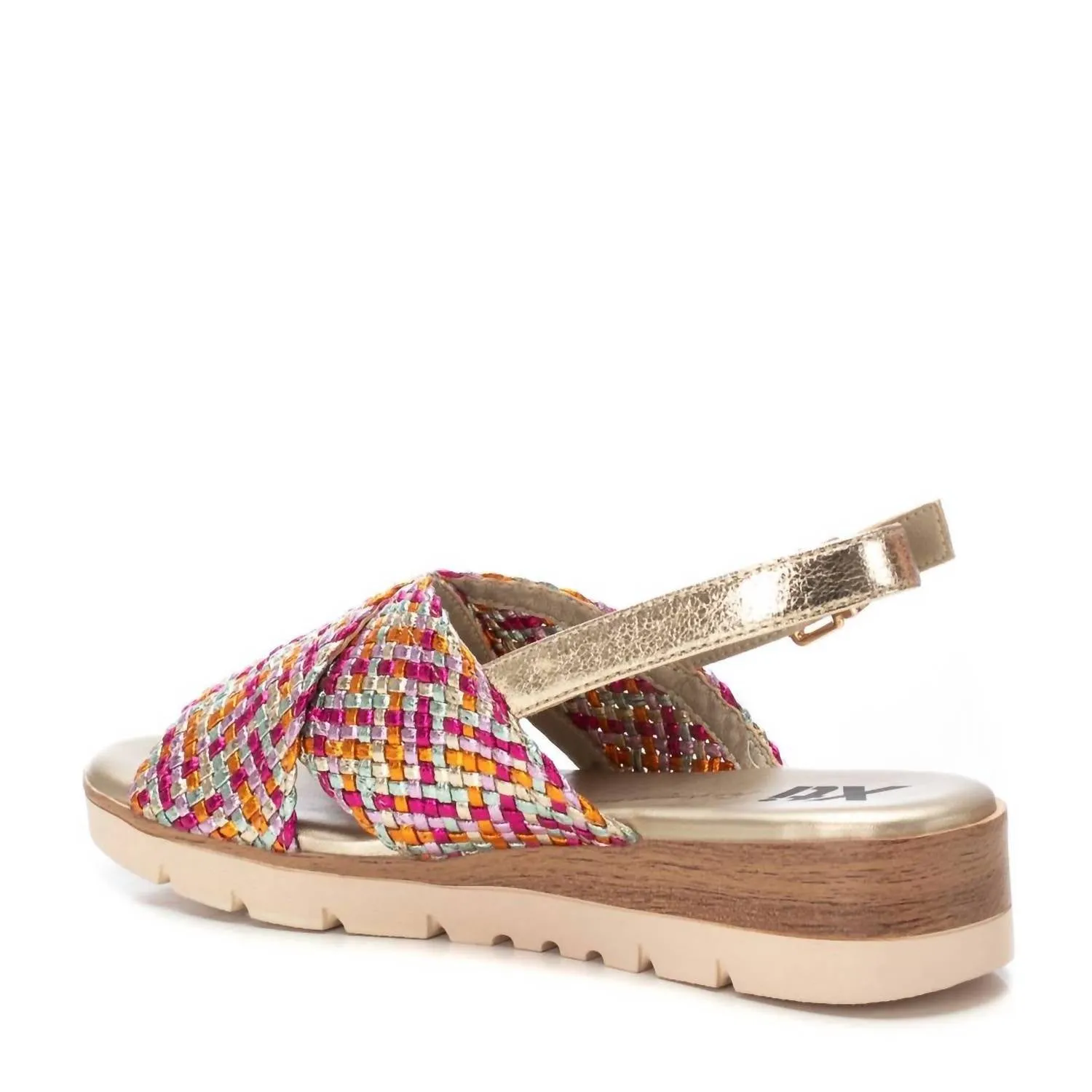 Women's Woven Slingback Sandals In Fucsia