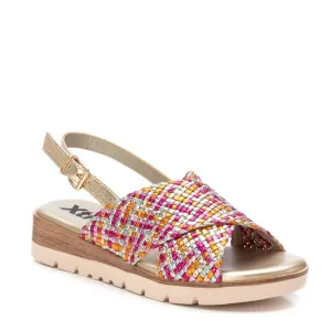 Women's Woven Slingback Sandals In Fucsia