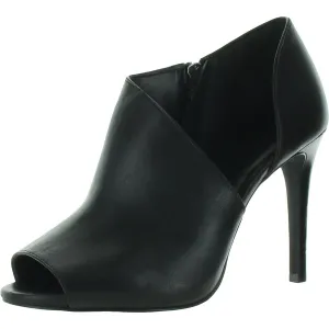 Womens Zipper Leather Pumps