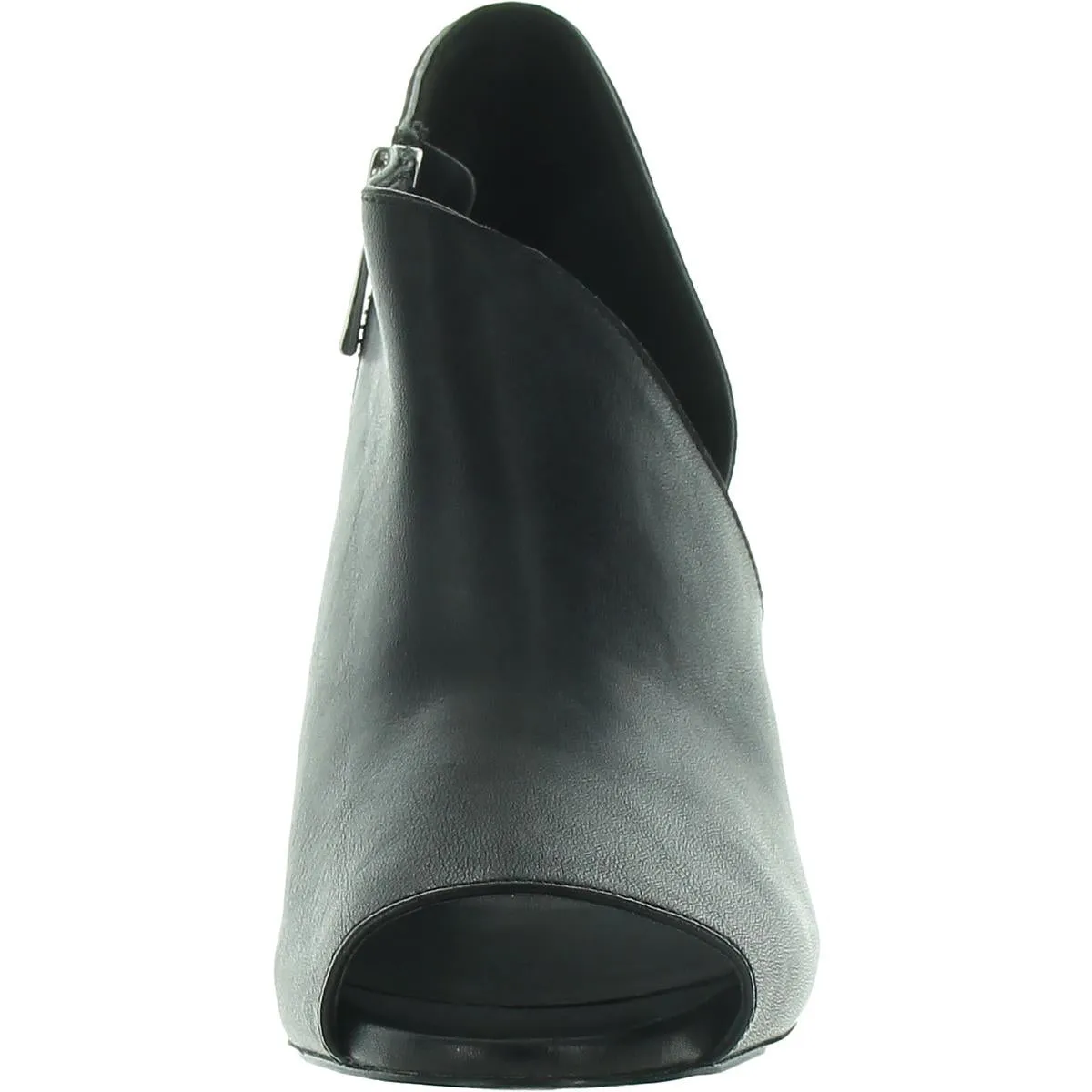 Womens Zipper Leather Pumps