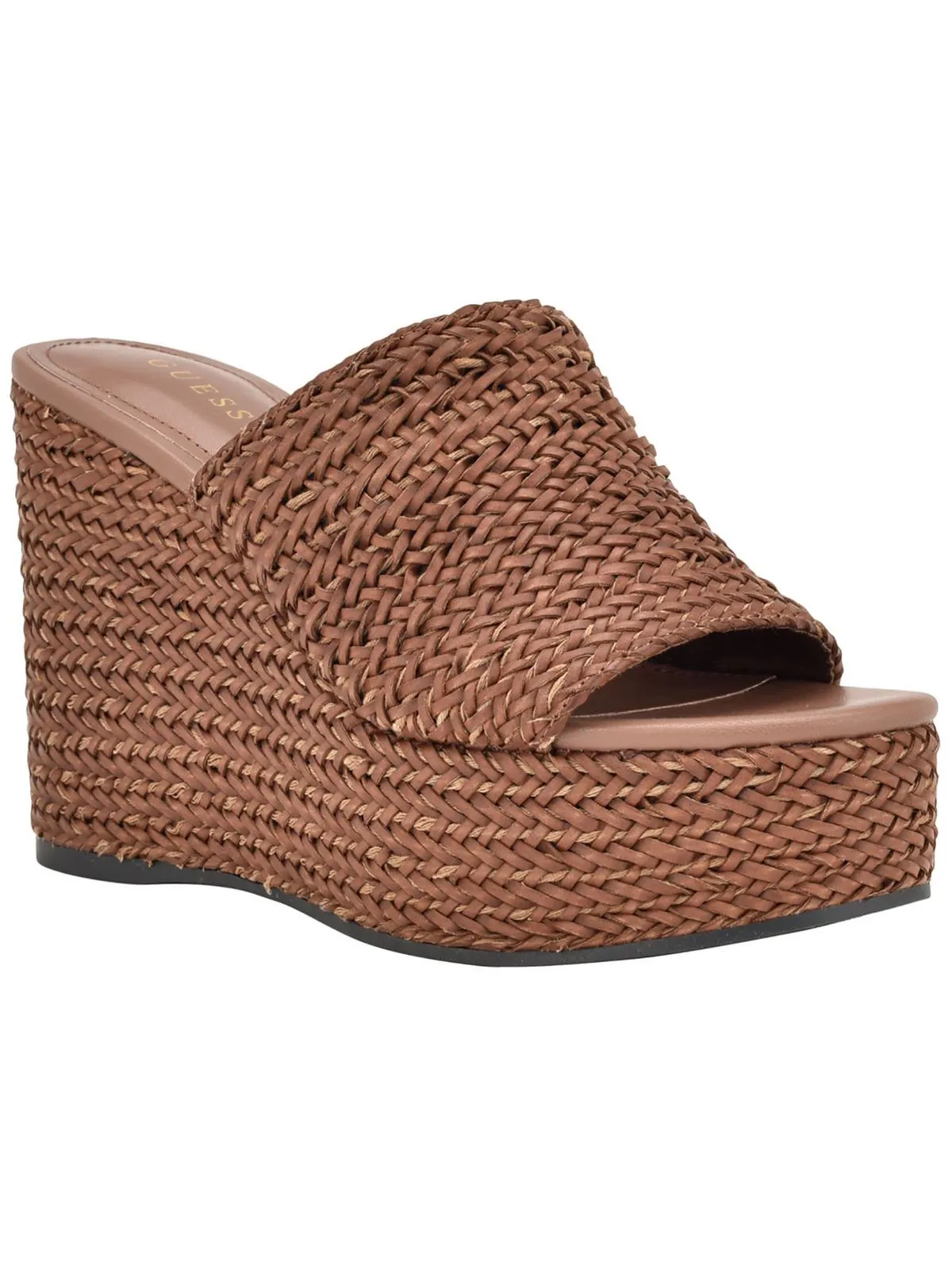 Yenisa Womens Woven Slip On Mule Sandals
