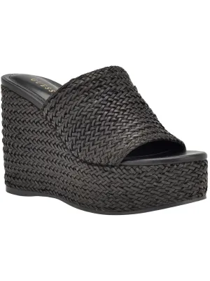 Yenisa Womens Woven Slip On Mule Sandals