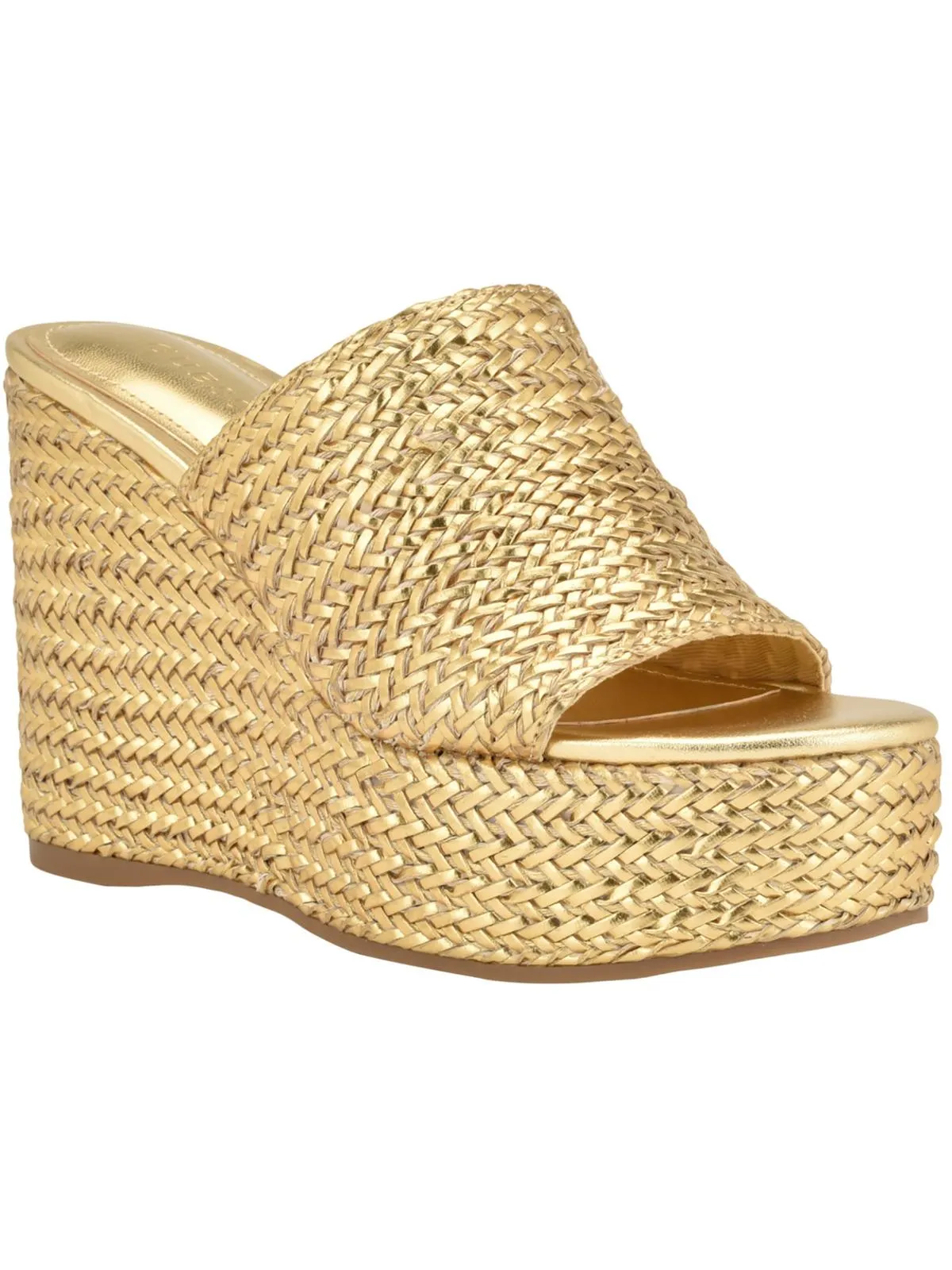 Yenisa Womens Woven Slip On Mule Sandals