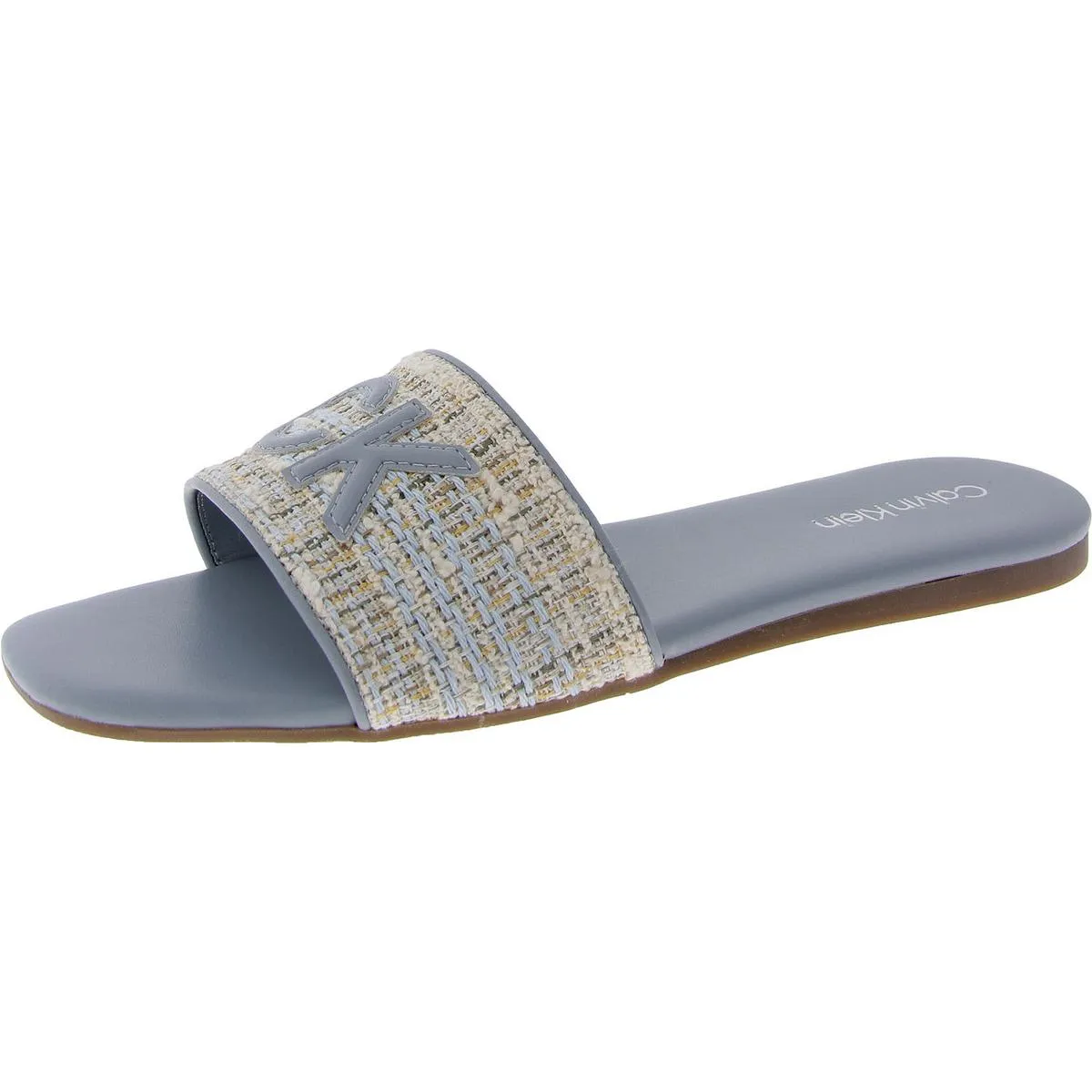 Yides Womens Logo Textured Slide Sandals