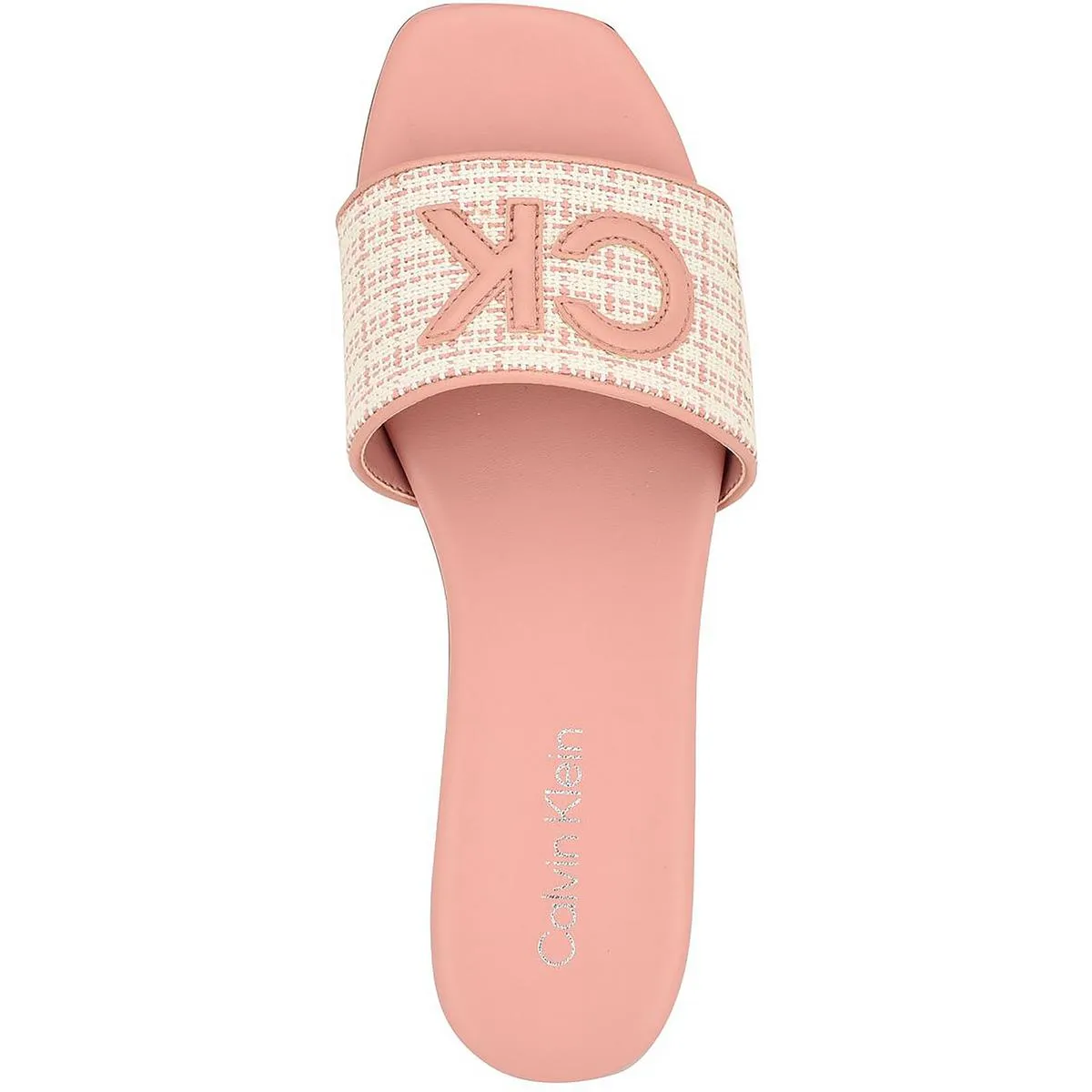 Yides Womens Logo Textured Slide Sandals