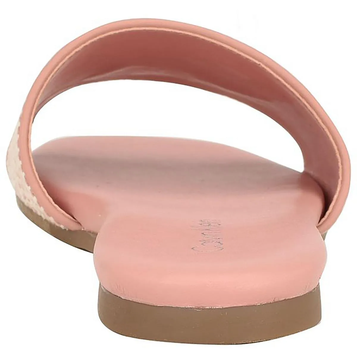 Yides Womens Logo Textured Slide Sandals