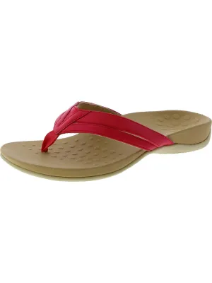 Yoko Womens Faux Leather Thong Flip-Flops