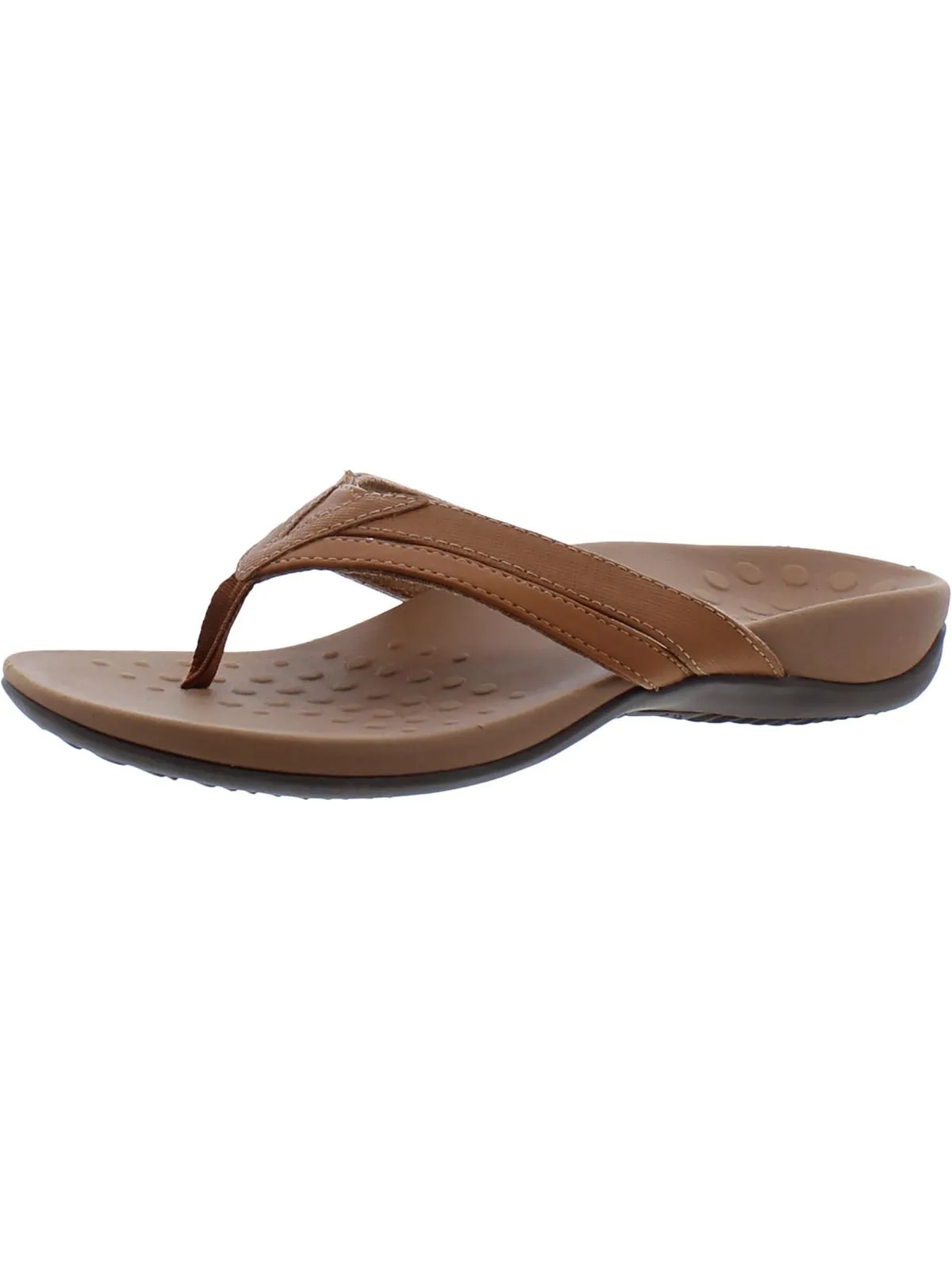 Yoko Womens Faux Leather Thong Flip-Flops