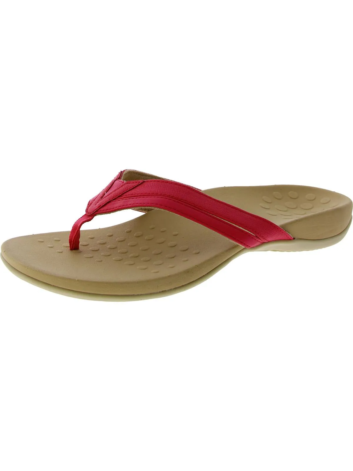 Yoko Womens Faux Leather Thong Flip-Flops