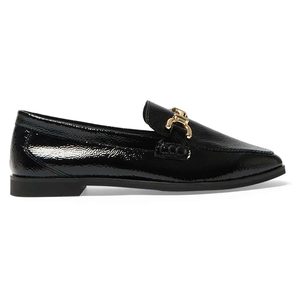 Zanna Loafer in Black Leather